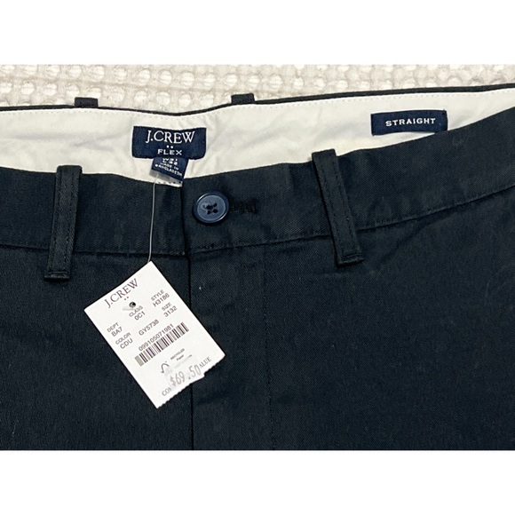 J. Crew Straight Fit Flex Chino Pants Men’s Black 31x32 Casual Career Preppy - Picture 11 of 15